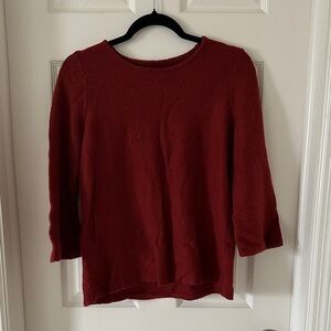 Women's Cozy Crewneck Sweater - Deep Rust